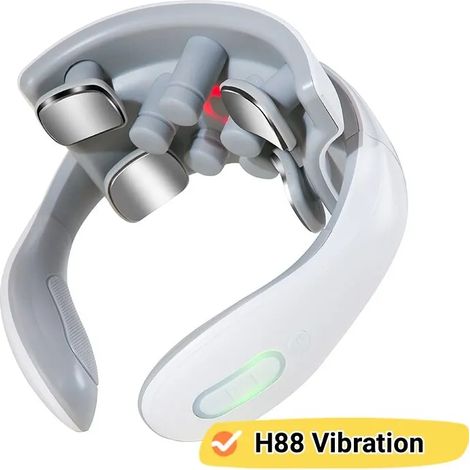 Massage de la nuque intelligent chauffant et rechargeable par impulsions magnétiques, marquage à chaud, portable et multi-utilisateurs, pulsation r06362-AquaForge
