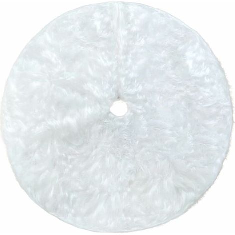 Jupe Pour Arbre De Noël - Diamètre 120 Cm - Fourrure Blanche Synthétique - Pour Arbre Réel Ou Support D'Arbre - Usage Intérieur Et Extérieur - 1 Pièce (1/5)