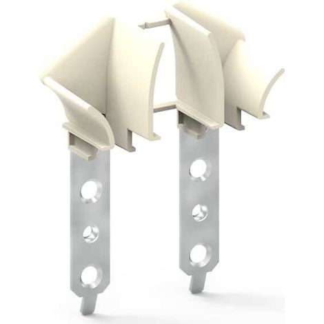 Slid'Up By Mantion – Tulipes de guidage pour volet roulant traditionnel – Lot de 2 – Pour lames de 14 mm – En polymère et acier galvanisé