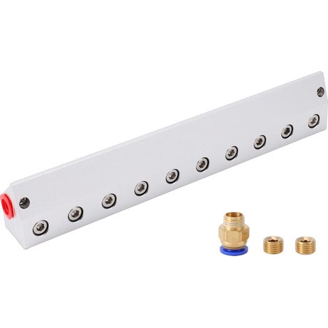 Lame de soufflage d'air 250mm, Interface filetée de 1/4 pouces, buse industrielle comprimée en alliage d'aluminium pour le dépoussiérage de l'eau (1/5)