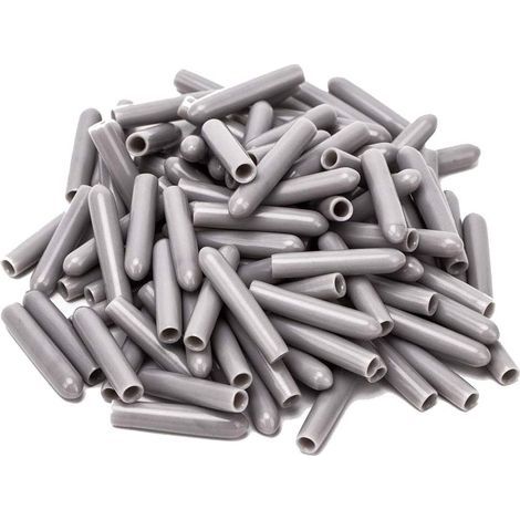 120 Pièces Capuchons Pour Lave-Vaisselle, Diamètre intérieur 3MM PVC Housse De Protection, Panier à Vaisselle,325mm (Gris) (1/5)