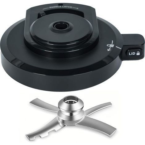 Äußere Schüsselabdeckung mit Paddel für Ninja NC301 NC300 Eismaschine, wiederverwendbare BPA-freie Ersatzabdeckung, Creami-Zubehör kompatibel mit Ninja NC299AMZ/NC301/NC300/NC201/NC101-Serie, spülmasc (1/5)