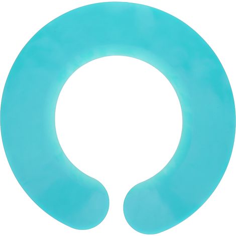 Coloriage Cheveux Bavoir Coupe Doux Imperméable Nettoyage Facile Collet Solide Cyan (1/5)