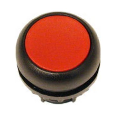 Bouton-poussoir plat rouge à accrochage EATON M22S-DR-R (1/2)