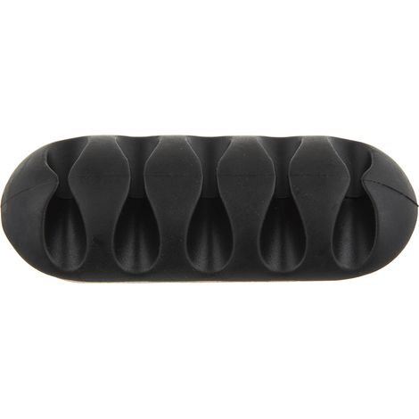 Range-câble CIE 5 Ouvertures, 66 x 11.5 x 28mm Autoadhésif Noir ( Prix pour 1 ) (1/3)