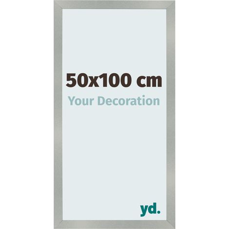 yd. - Cadre photo 50x100 - Aluminium Brosse - MDF - Bologna (1/5)