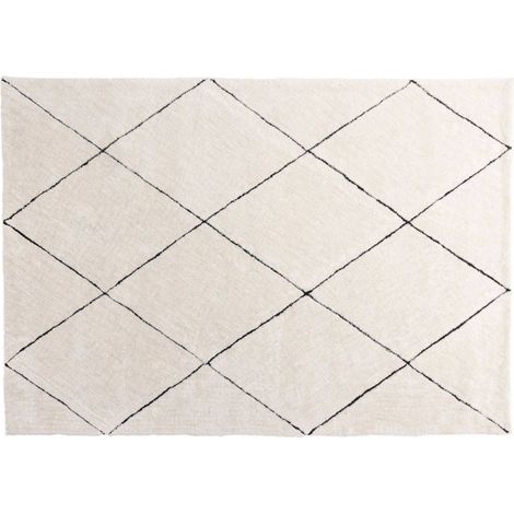 Tapis Déco Shaggy "Patrik" 200x290cm Blanc (1/5)