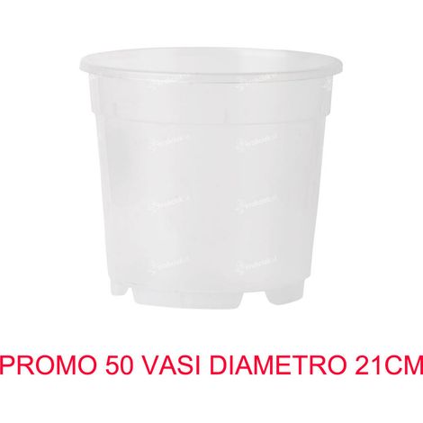 50 VASI PER ORCHIDEE Ø21CM TRASPARENTE