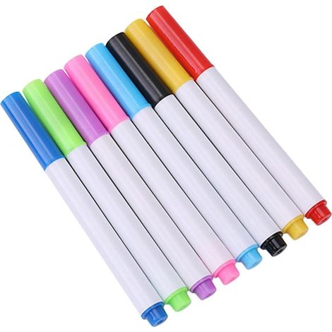 de 8 marqueurs pour tableau blanc effaçables couleurs vives (1/5)