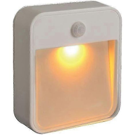 Veilleuse LED à piles avec détecteur de mouvement, utilisable partout, lumière ambrée (1 unité), édition blanche 1110 (1/5)