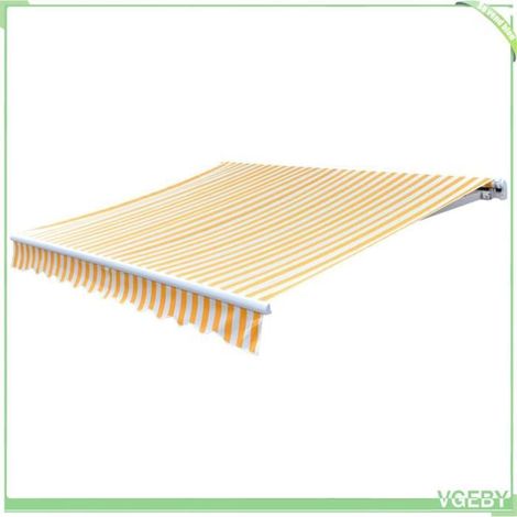Tissu d'auvent - FAFEICY - 141016 - Jaune tournesol/blanc - 280×245 cm - Pour cadre 3×2,5 m (1/4)