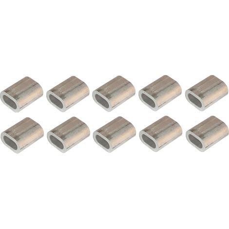 Cyclingcolors – Lot de 10 manchons à sertir 2mm aluminium – Pour câble acier – Raccord connecteur réparation – Accessoire gaine électrique ICTA