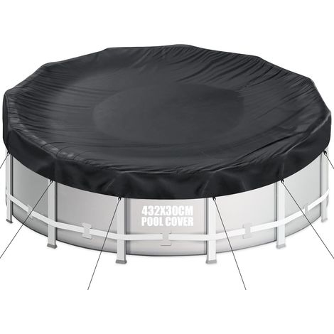 Bâche de Piscine Ronde pour Piscine de 366-428 cm (1/5)