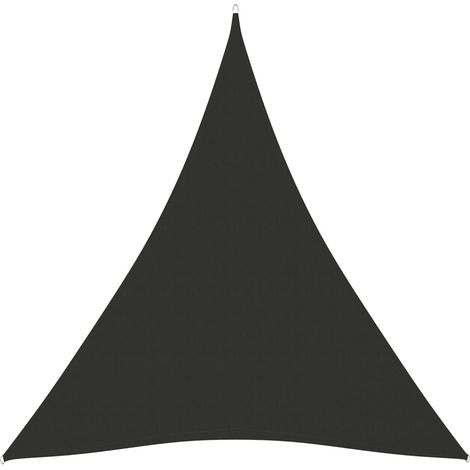 Sombrilla triangular de tela Oxford 4 x 5 x 5 m antracita 020009886 (1/5)