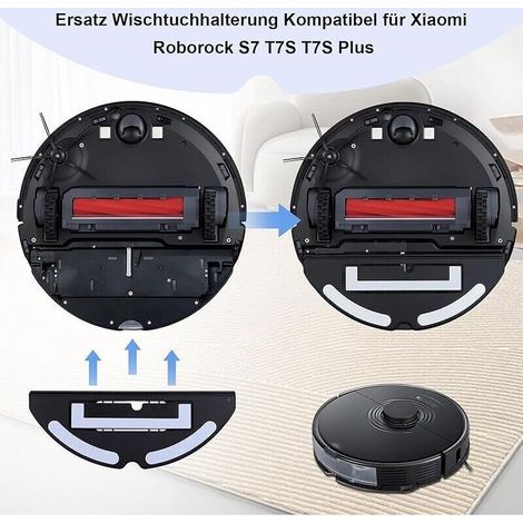 Soporte de repuesto para el depósito de agua de las aspiradoras robot Roborock S7, T7S y T7S Plus – plástico resistente, paquete de 2