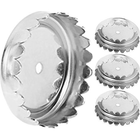 4er-Set magnetische Seifenschalen für Dusche und Badezimmer – 2,10 x 2,10 x 0,50 cm – Silber (1/4)