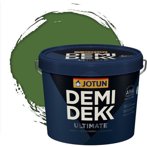 Peinture Bois - DEMI DEKK ULTIMATE - Lasure Opaque Satinée - RAL 6010 - 3L (1/2)