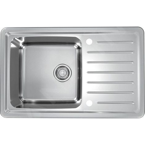 Alveus Galeo - Évier 790x500 mm, avec commande du vidage, inox 1128553 (1/3)