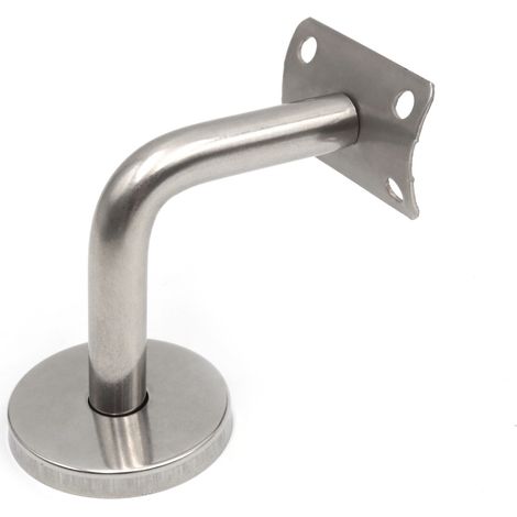 Support Main Courante Inox 304 pour Rampe Escalier Support Mural Rampe Bois Argent (4 Pièces) NPTERBL