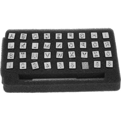 Kit de poinçons pour cuir, poinçon à lettres, poinçon à chiffres, poinçon à tamponner, kit de poinçons à tamponner (6,5 mm)