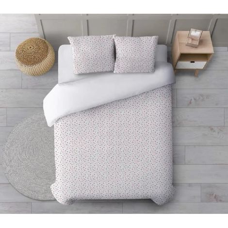 Parure de couette - JUANIO - Housse de couette - 100% coton 120 g/m² - 260 x 240 cm - Anti-acarien (1/3)