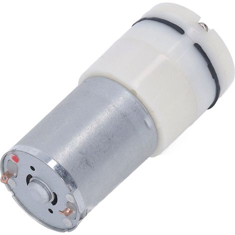 Mini compresseur air électrique à membrane vide mécanique 1 sortie 370 blanc 6V DC (1/5)