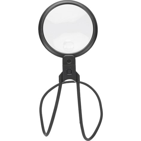Loupe de lecture grossissement 5X 15X avec 36 LED 3 intensités éclairage rechargeable col cygne flexible réglable (1/5)
