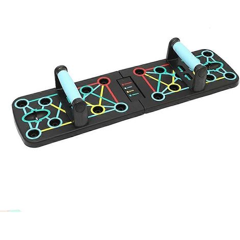 Ensemble de planche à pompes portable, barre de pompes pliable, équipement de fitness pour l'entraînement des pectoraux, des abdominaux et du dos - JBMEDIA (1/4)