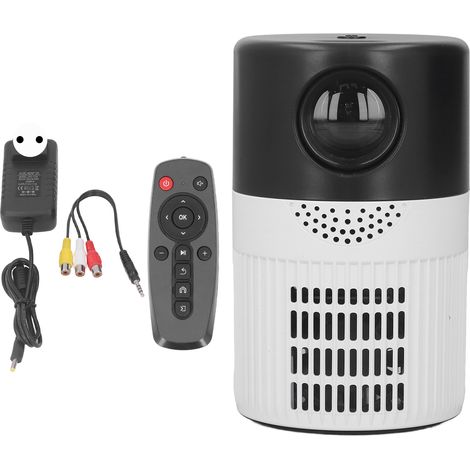 Mini-projecteur TFT LCD haute définition double ventilateur portable pour home cinéma vidéo film, prise UE 100-240V (1/5)