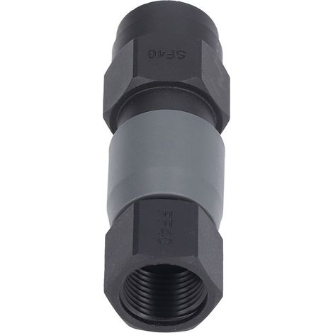 Raccord pneumatique rapide autobloquant de type C en plastique et acier pour tuyau (SF40+PF40 Filetage femelle 1/2 po) (1/5)