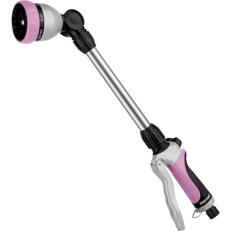 Metal Garden Spray Gun 42cm Long 180° Swivel Head with Flow Control, 7 Spray Modes, Suitable for Hanging Flowers and Shrubs (1/5)