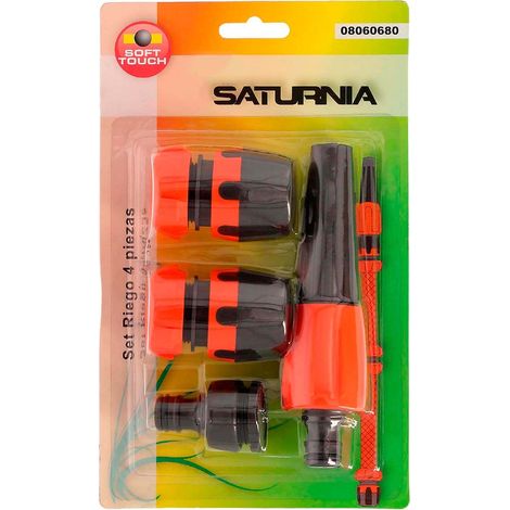 Ensemble d'arrosage Saturnia Soft Touch ergonomique 4 pièces (1/2)