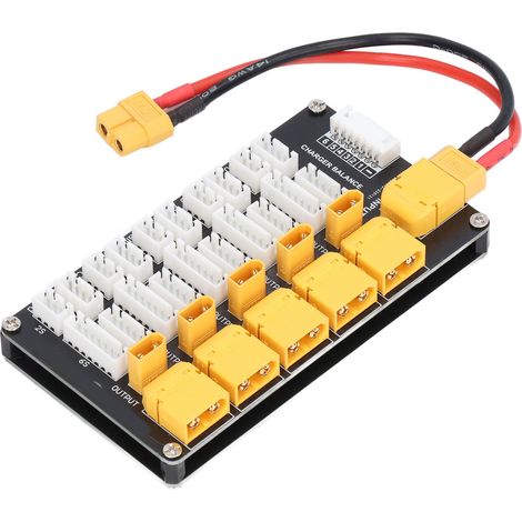 Carte de charge parallele Lipo connecteur XT30 XT60 pour batteries lithium 2-6S compatible chargeur IMAX B6 (1/5)