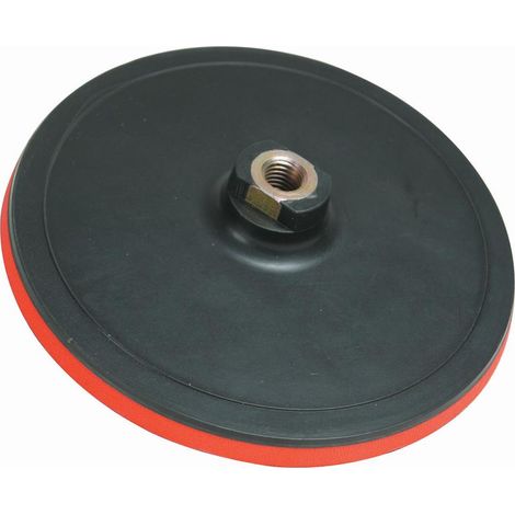 PLATORELLO CON VELCRO Ø180mm SMERIGLIATRICE M14 GAMBO TRAPANO 282398 (1/2)