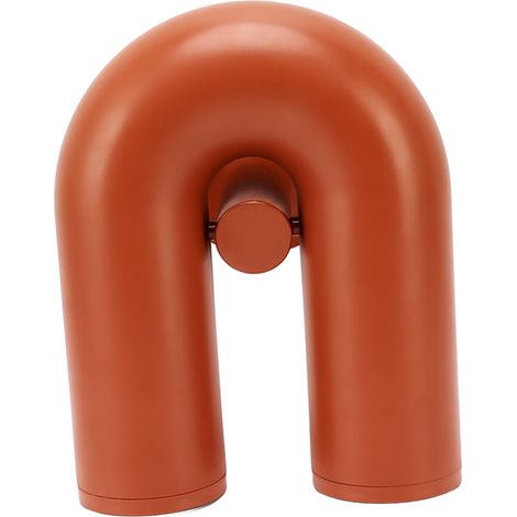 Applique murale en forme de U, en fer ABS, style nordique moderne, lumière chaude, décorative, lanterne murale en forme de U pour couloir d'hôtel, 85 à 265 V, orange (1/5)