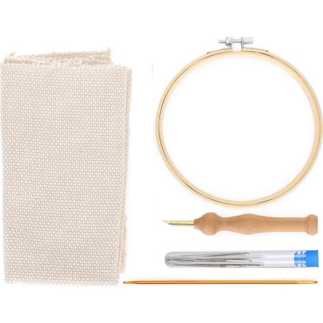 Kit de perforation pour laine épaisse russe avec tubes en cuivre épaissis, aiguilles à broder, aiguilles à broder à faire soi-même (1/5)
