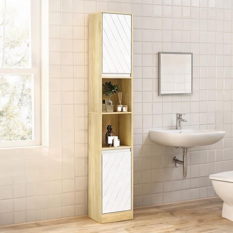 Armoire de rangement blanc 30 x 24 x 170 cm (1/5)