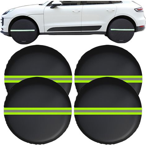 Housse De Roue De Secours Résistant Réfléchissant Universel Imperméable Anti-Vent Protection Contre La Neige Et La Pluie des Pneus,pour Camping-Car Camions SUV Berline Fourgonnette (1/5)