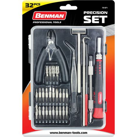 SET UTENSILI DI PRECISIONE IN CUSTODIA DA 32PZ. - BENMAN (1/4)