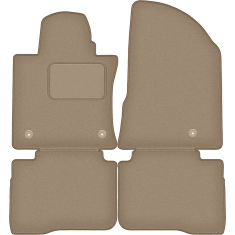 Velours-Fußmatten für: SsangYoung Torres SUV (ab 2022) beige