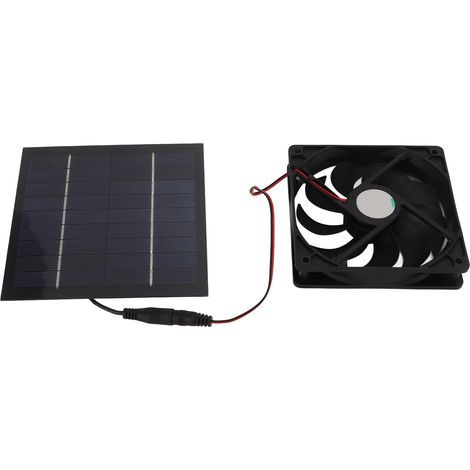 Mini ventilateur d'extraction de panneau à énergie solaire de 10 W étanche pour les serres de yacht de RV maisons d'animal familier poulaillers (1/5)