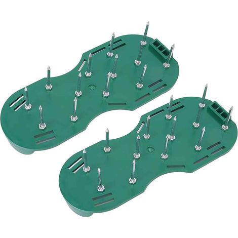 Aérateur de pelouse en forme de sabot pour sol meuble, 26 clous pour gonfler la pelouse et le jardin. (1/5)