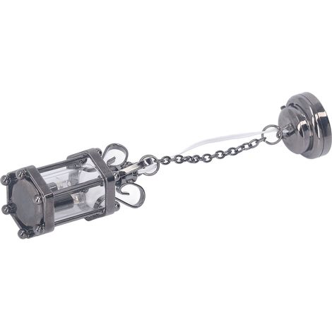 Suspension miniature en verre noir, suspension pour maison de poupée, décoration, mobilier miniature à assembler. (1/5)