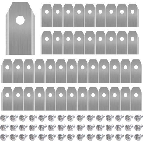 45 x Titanium Knife Blades for All Husqvarn/Automower/Yardforce/Gardena Robotic Lawn Mowers(3g-0.75mm) with 45 Screws, Replacement Blades for Models 105,310,315,320,420,430x,r40i (1/5)