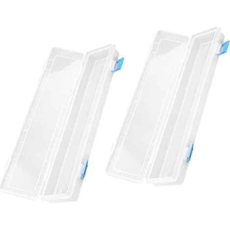 Transparent Plastic Pencil Boxes Multifunctional Storage Box