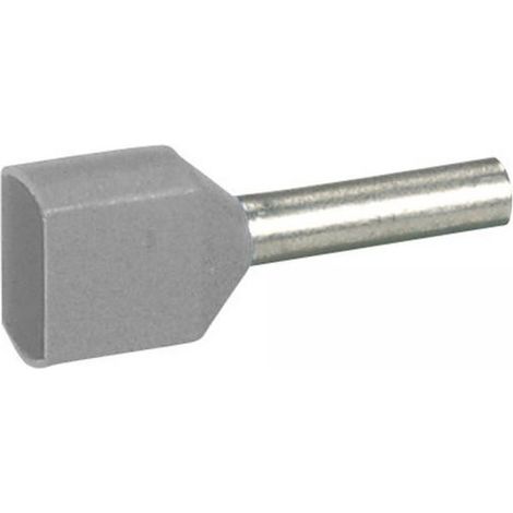 Legrand 037690 - 100 x Embouts de câblage Starfix pour conducteurs section 2x2,5 mm≤ - gris (1/2)