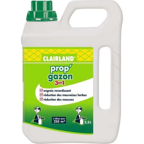 Prop'Gazon 3 in 1 Liquid Lawn Fertilizer - Clairland - Concentrate 2.5 L