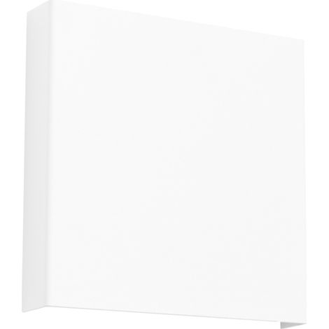 Applique VANTA bianco 15x15x2.4cm Acciaio Sollux (1/5)