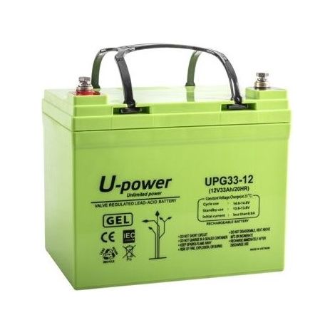 Batería Plomo GEL U-Power 12V 33Ah