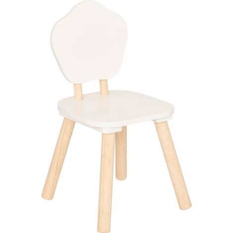 Sedia per bambini douceur bianca l23xp23xh47cm - Atmosphera créateur d'intérieur